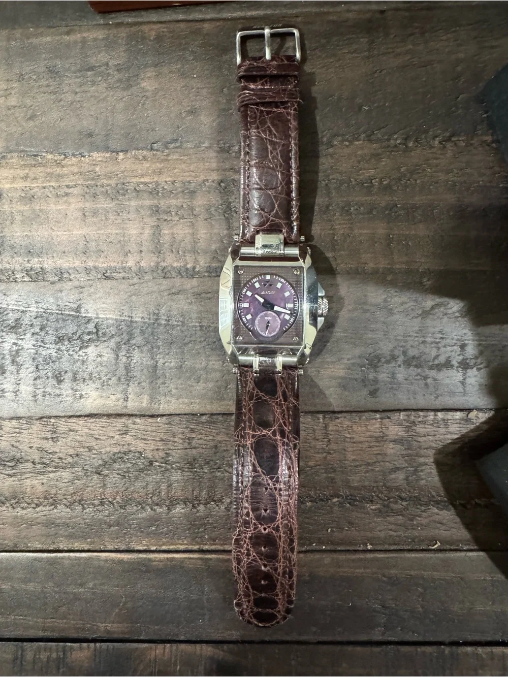 Reactor Fusion 95319 Men’s Stainless Steel Dive Watch (100M) With Purple Face